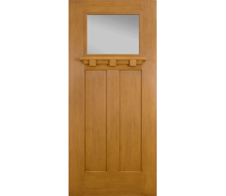 Destin Craftsman Light Fiberglass Entry Door