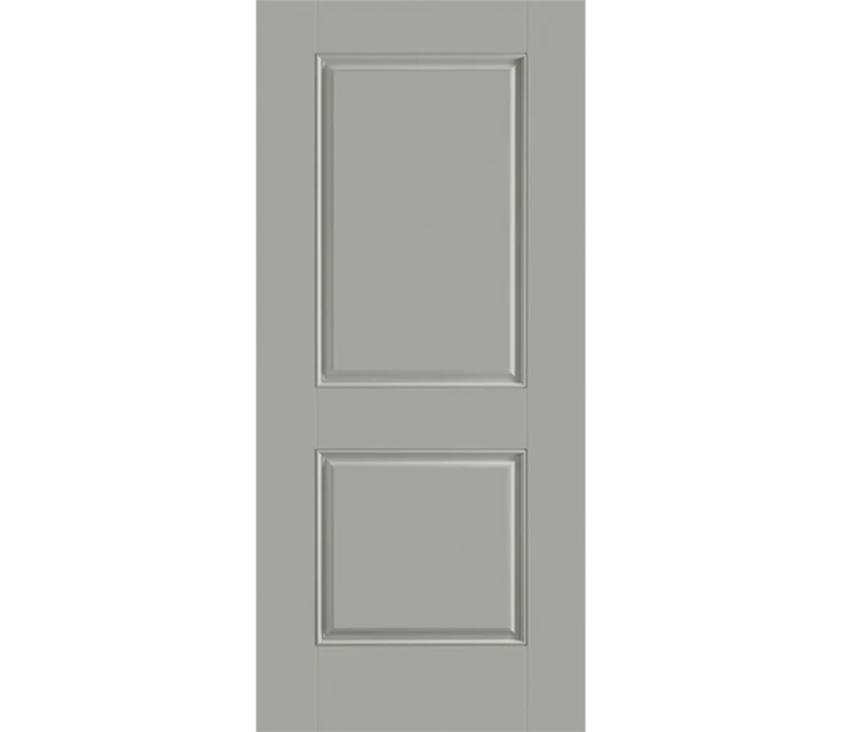 Destin Two Panel Square Fiberglass Entry Door